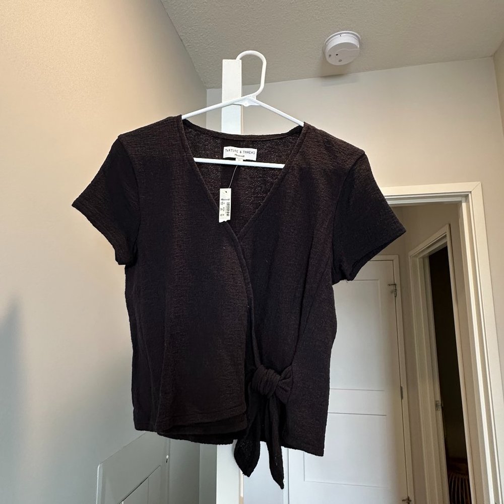Madewell wrap shirt